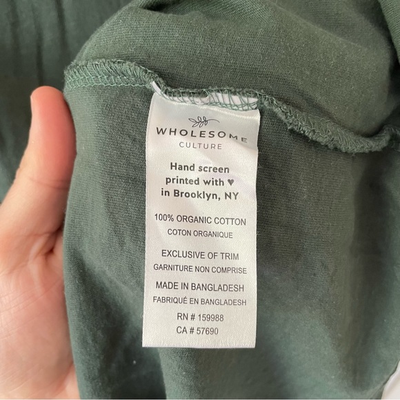 Green basic T-shirt - Picture 4 of 4